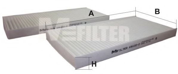 Фильтр салона MFILTER K 9102-2