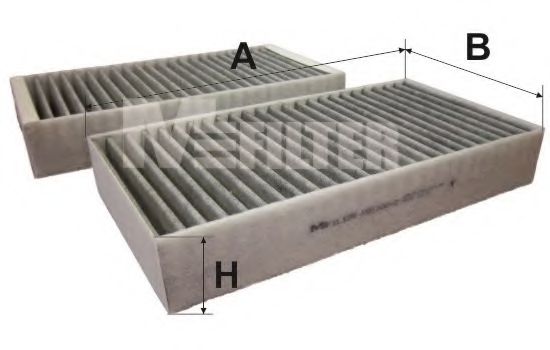 Фильтр салона MFILTER K 9110C-2