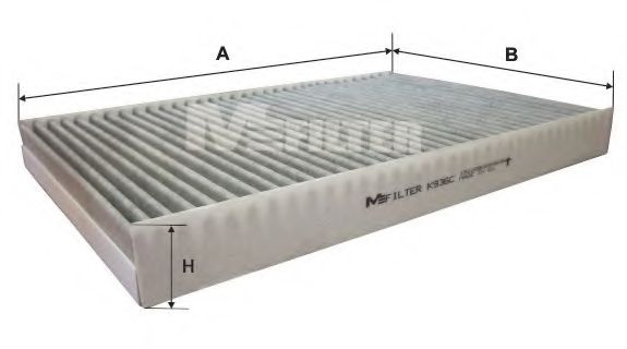 Фильтр салона MFILTER K 936C