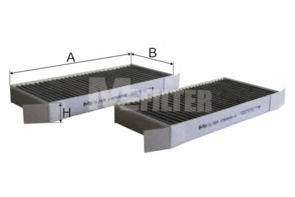 Фильтр салона MFILTER K 9043C-2