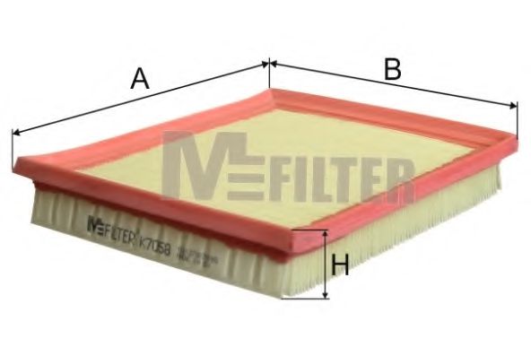 Воздушный фильтр MFILTER K 7058