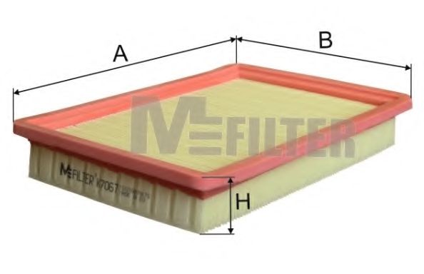 Воздушный фильтр MFILTER K 7067