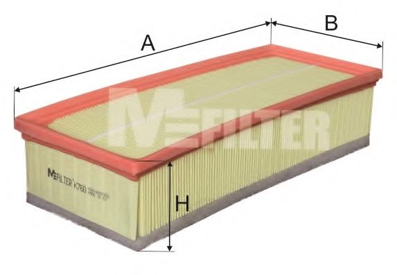 Воздушный фильтр MFILTER K 760