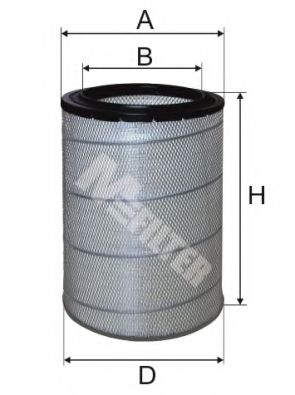 Воздушный фильтр MFILTER A 816