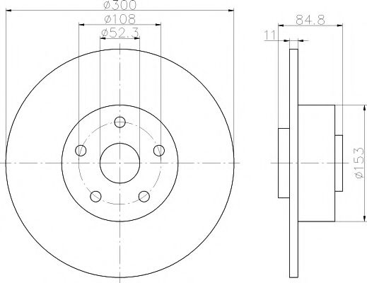 Тормозной диск BEHR/HELLA 8DD 355 113-871
