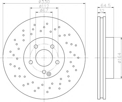 Тормозной диск BEHR/HELLA 8DD 355 109-471