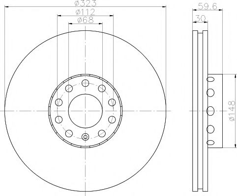 Тормозной диск BEHR/HELLA 8DD 355 118-611