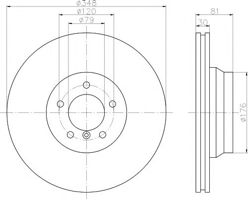Тормозной диск BEHR/HELLA 8DD 355 121-131