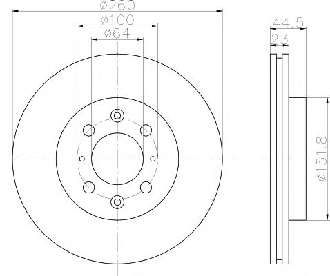 Тормозной диск BEHR/HELLA 8DD 355 110-321