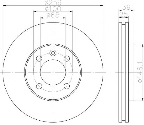 Тормозной диск BEHR/HELLA 8DD 355 110-621