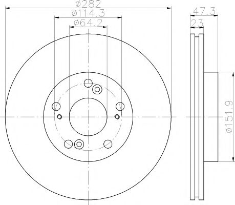 Тормозной диск BEHR/HELLA 8DD 355 110-631