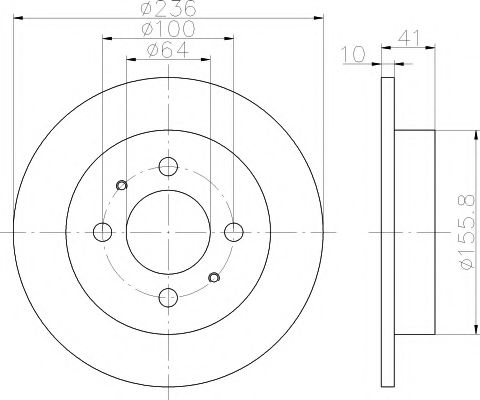 Тормозной диск BEHR/HELLA 8DD 355 110-651