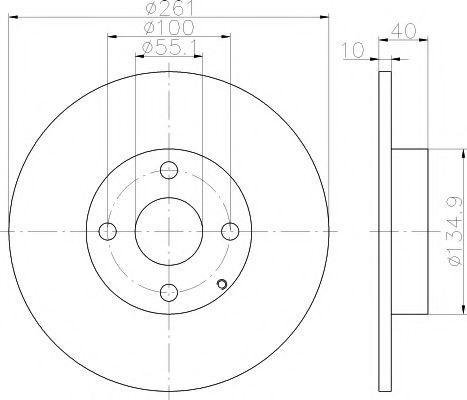 Тормозной диск BEHR/HELLA 8DD 355 110-861