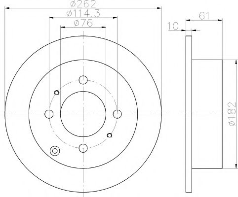 Тормозной диск BEHR/HELLA 8DD 355 110-941