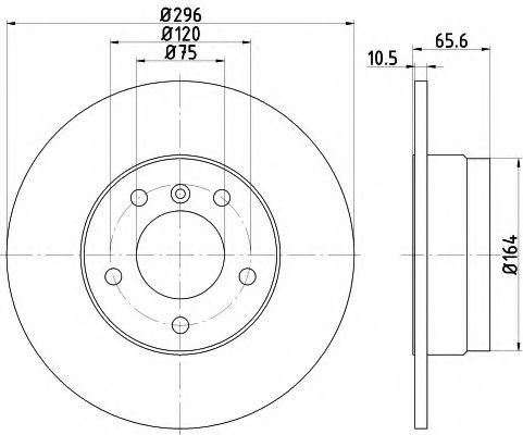 Тормозной диск BEHR/HELLA 8DD 355 111-301