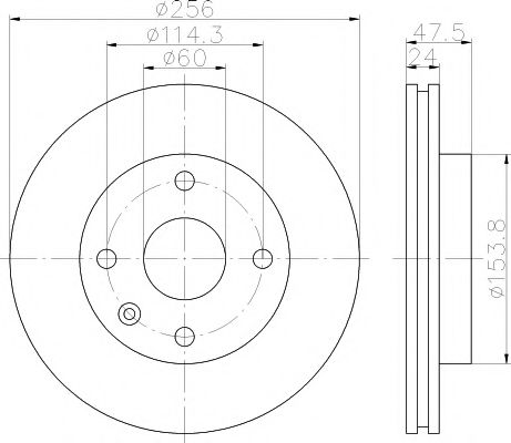 Тормозной диск BEHR/HELLA 8DD 355 111-351