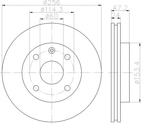 Тормозной диск BEHR/HELLA 8DD 355 111-361