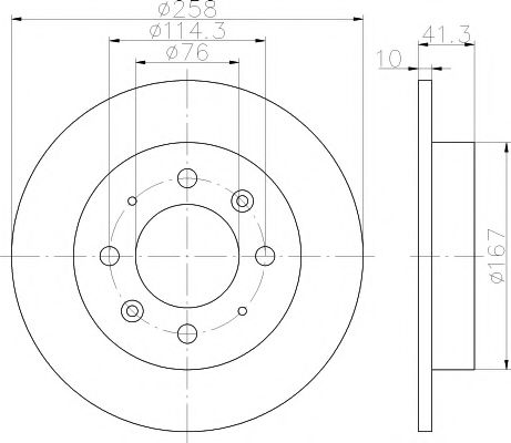 Тормозной диск BEHR/HELLA 8DD 355 111-451