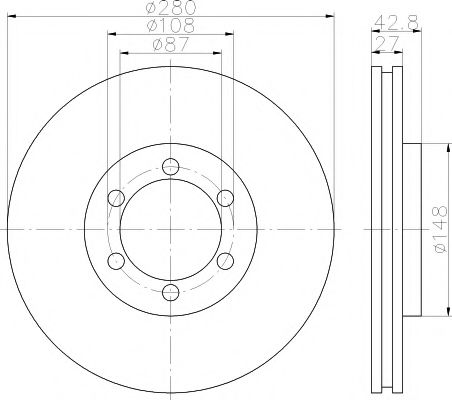 Тормозной диск BEHR/HELLA 8DD 355 118-681