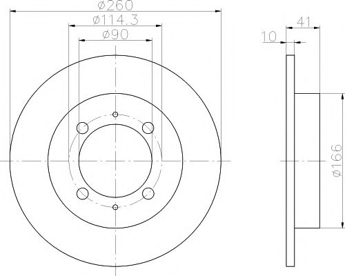 Тормозной диск BEHR/HELLA 8DD 355 105-471