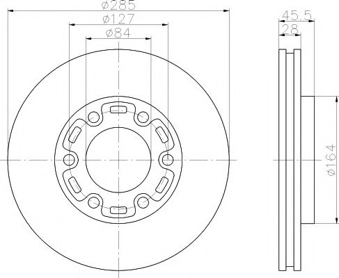 Тормозной диск BEHR/HELLA 8DD 355 108-531