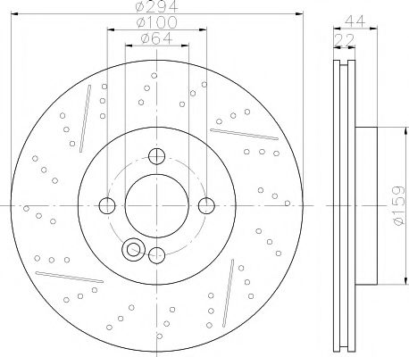 Тормозной диск BEHR/HELLA 8DD 355 116-211