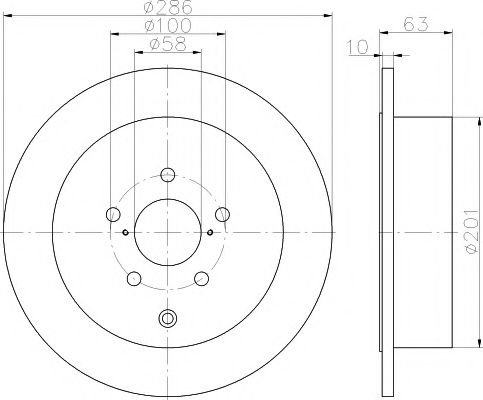 Тормозной диск BEHR/HELLA 8DD 355 116-421