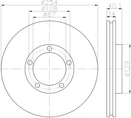 Тормозной диск BEHR/HELLA 8DD 355 117-381