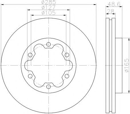 Тормозной диск BEHR/HELLA 8DD 355 117-421