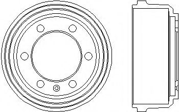 Тормозной барабан BEHR/HELLA 8DT 355 300-091