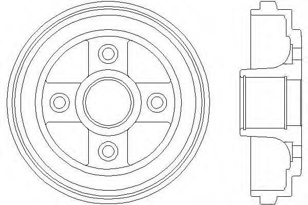 Тормозной барабан BEHR/HELLA 8DT 355 300-391