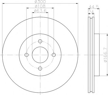Тормозной диск BEHR/HELLA 8DD 355 112-091