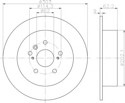 Тормозной диск BEHR/HELLA 8DD 355 118-721