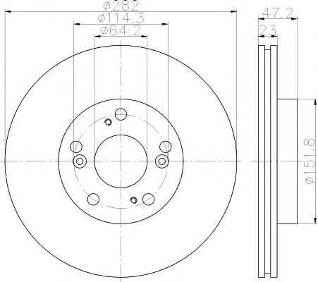 Тормозной диск BEHR/HELLA 8DD 355 118-131