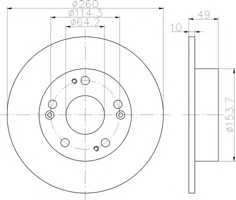 Тормозной диск BEHR/HELLA 8DD 355 118-731