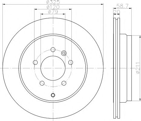 Тормозной диск BEHR/HELLA 8DD 355 118-771