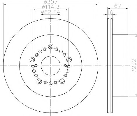 Тормозной диск BEHR/HELLA 8DD 355 113-151