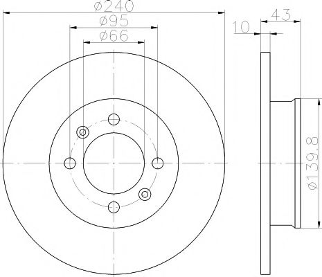 Тормозной диск BEHR/HELLA 8DD 355 113-361