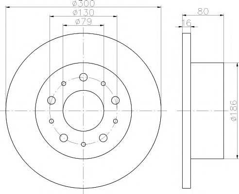 Тормозной диск BEHR/HELLA 8DD 355 113-731