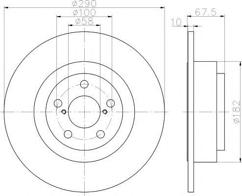 Тормозной диск BEHR/HELLA 8DD 355 113-791