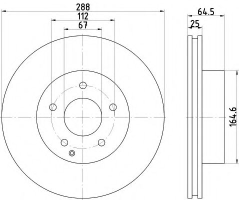 Тормозной диск BEHR/HELLA 8DD 355 113-861