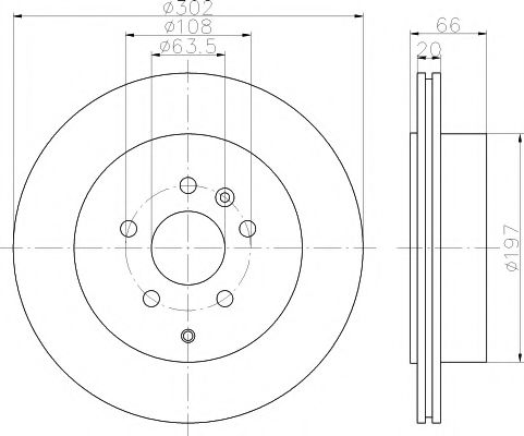 Тормозной диск BEHR/HELLA 8DD 355 118-921