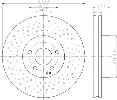 Тормозной диск BEHR/HELLA 8DD 355 114-231