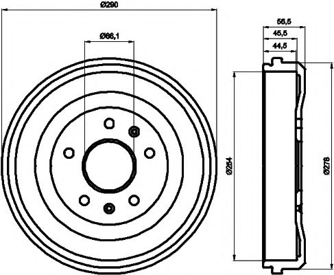 Тормозной барабан BEHR/HELLA 8DT 355 300-901