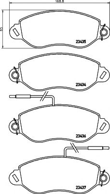 Тормозные колодки BEHR/HELLA 8DB 355 010-531