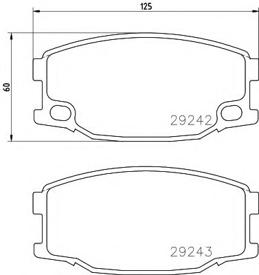Тормозные колодки BEHR/HELLA 8DB 355 005-571