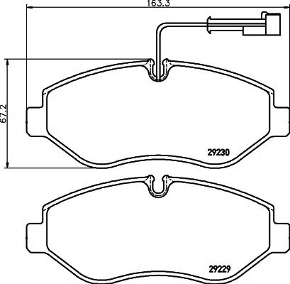 Тормозные колодки BEHR/HELLA 8DB 355 005-611