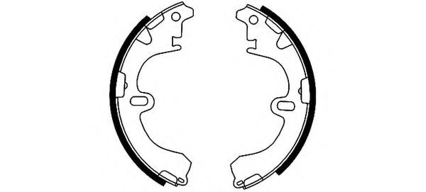 Тормозные колодки барабанные BEHR/HELLA 8DB 355 000-241