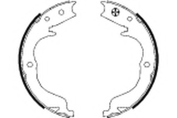 Тормозные колодки барабанные BEHR/HELLA 8DA 355 050-041