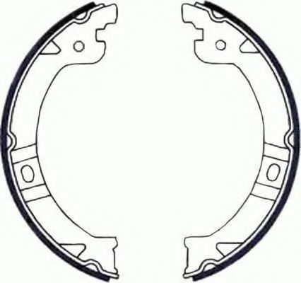 Тормозные колодки барабанные BEHR/HELLA 8DA 355 050-111